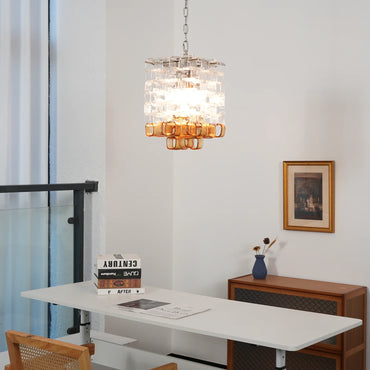 Murano Frosted Cube Chandelier