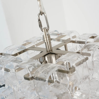 Murano Frosted Cube Chandelier