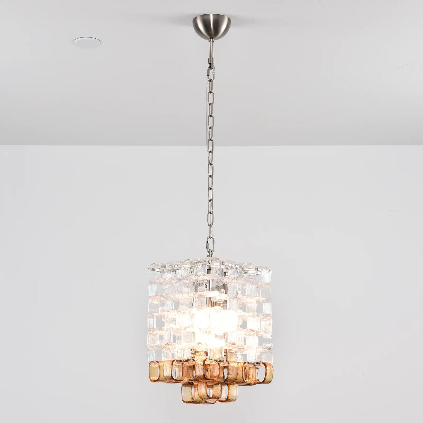Murano Frosted Cube Chandelier