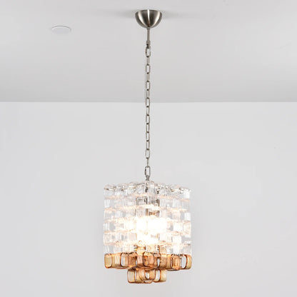 Murano Frosted Cube Chandelier