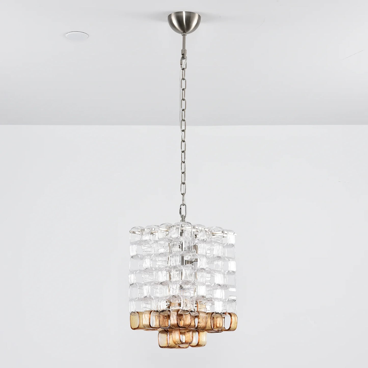 Murano Frosted Cube Chandelier