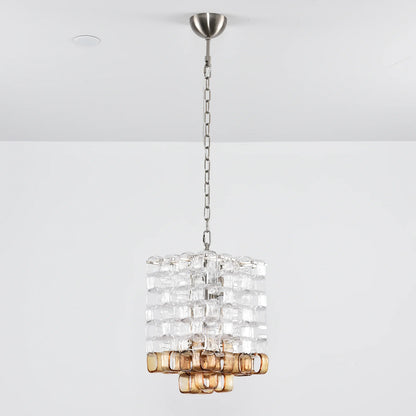 Murano Frosted Cube Chandelier
