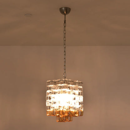 Murano Frosted Cube Chandelier