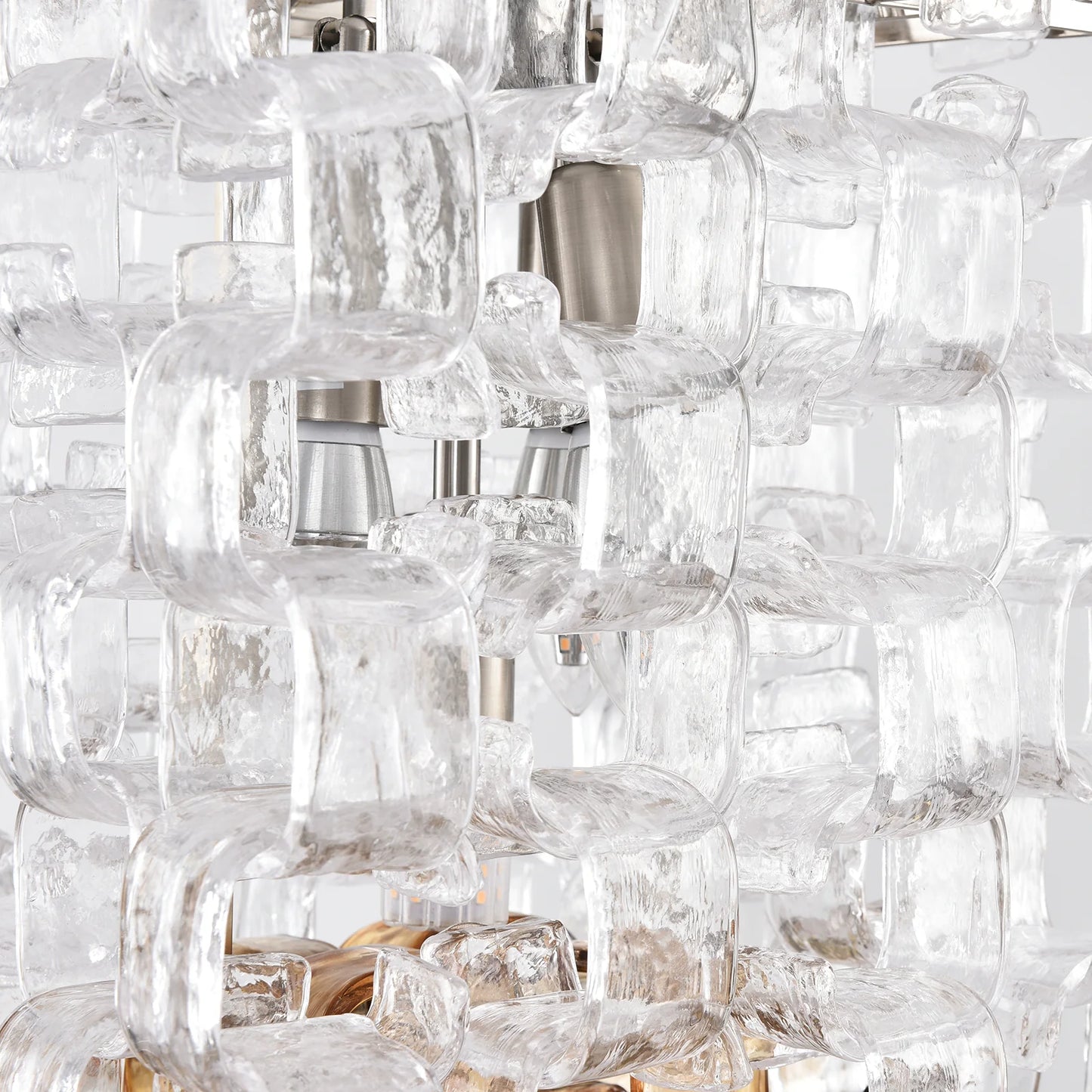 Murano Frosted Cube Chandelier