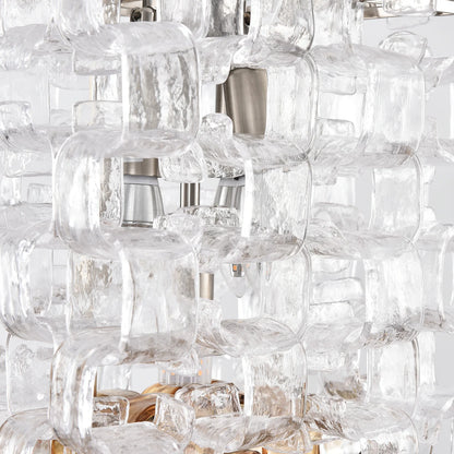 Murano Frosted Cube Chandelier