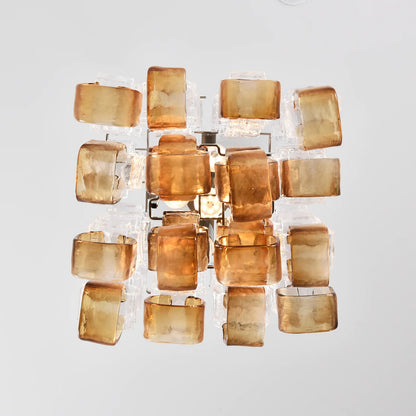 Murano Frosted Cube Chandelier