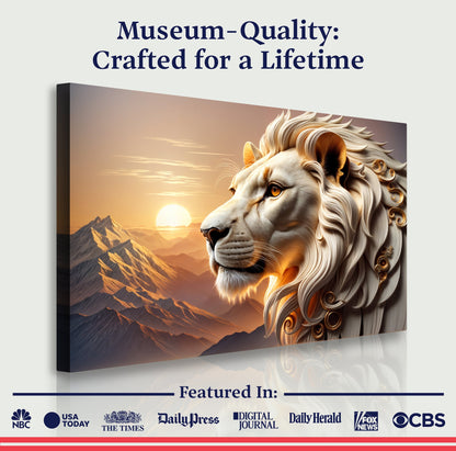 Lion Majesty Sculpture Panel IV
