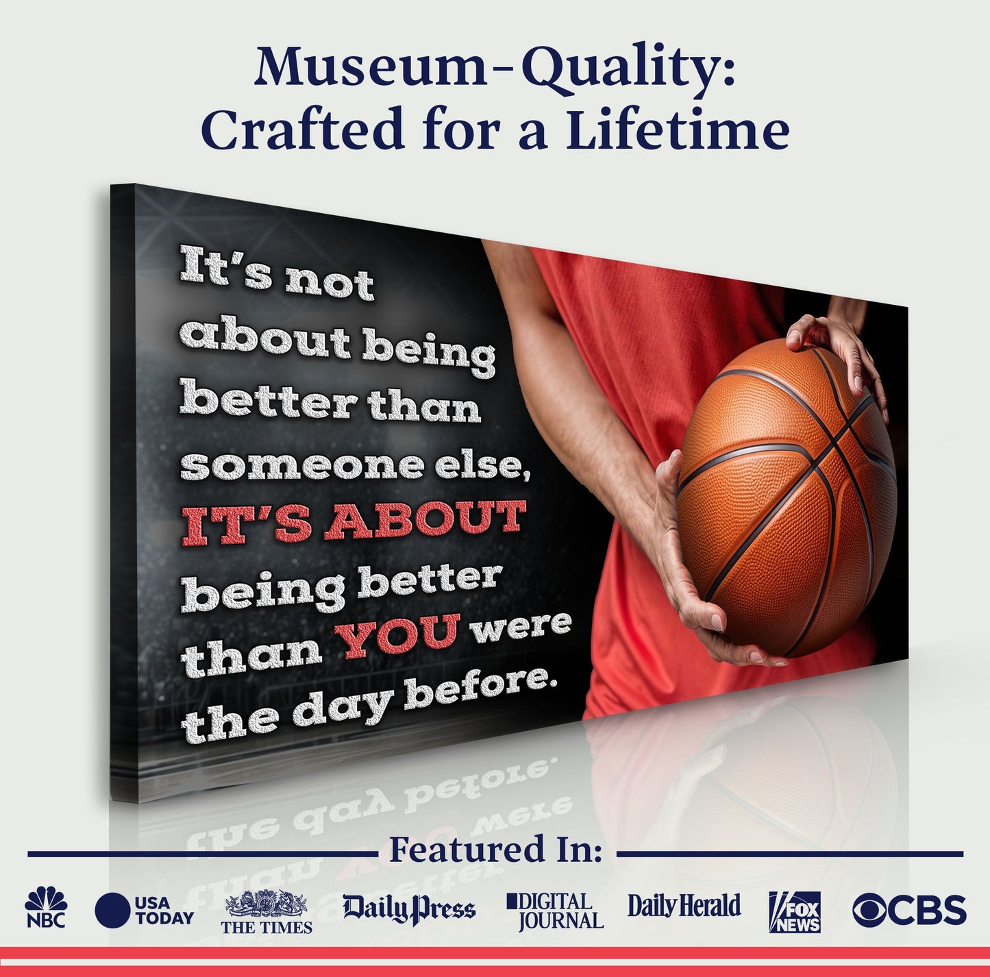 Better Than Yesterday – Sports Quote V Sign