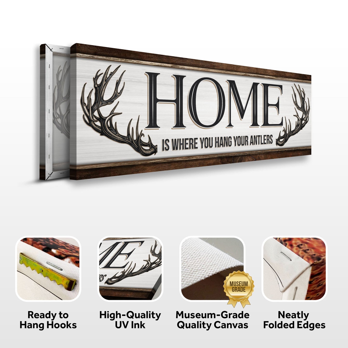 Home Is Where the Antlers Rest Sign