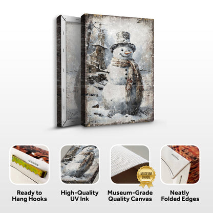 Holiday Church Scene – Vintage Edition Wall Art