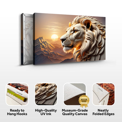Lion Majesty Sculpture Panel IV