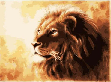Digital Painting - Memory of the Lion Oil Artwork