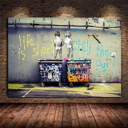 Modern Abstract Canvas Wall Art - 1pc Frameless Painting