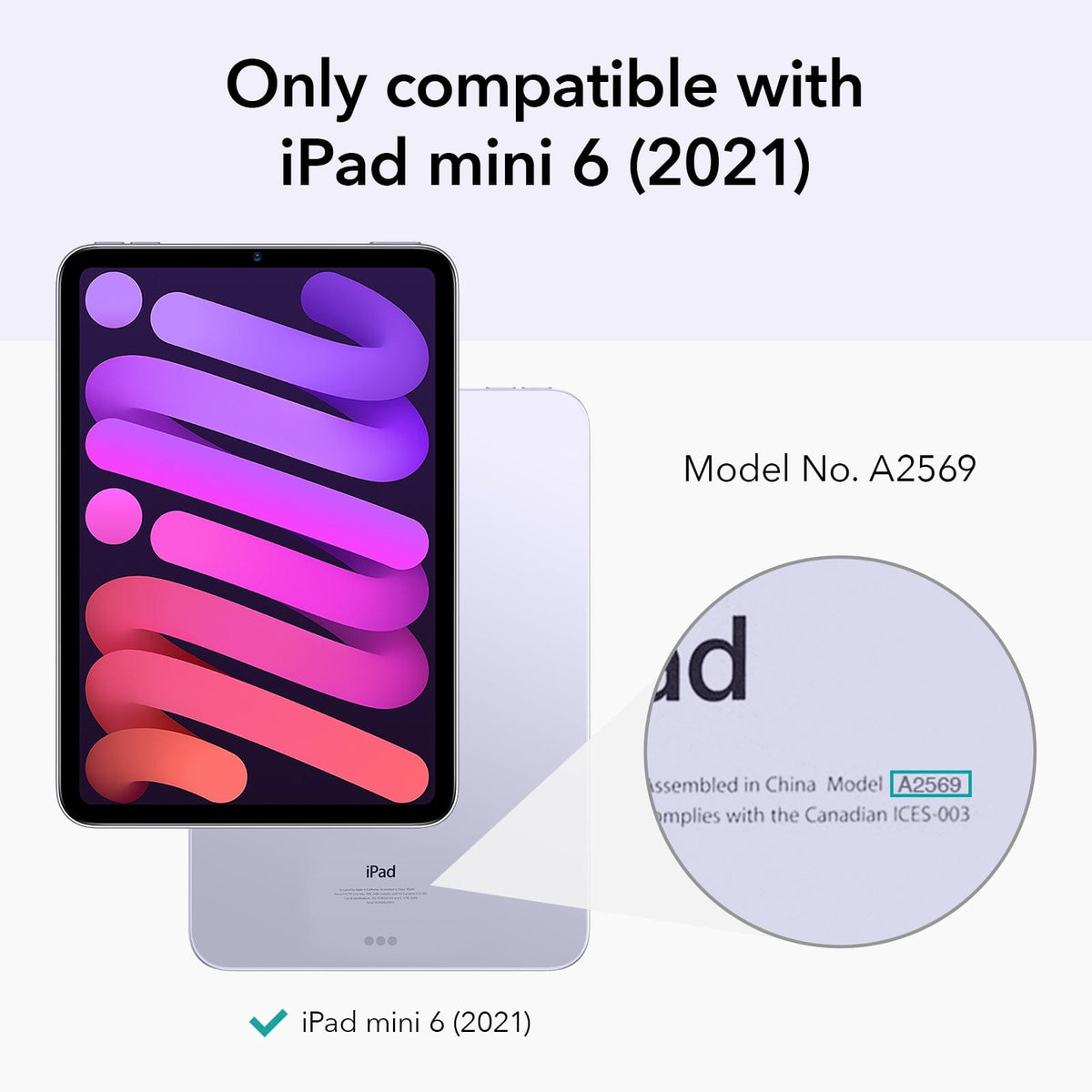 Venture Series Tri-Fold Magnetic Case - Apple iPad mini (A17 Pro) Apple iPad mini (6th Generation 2021)