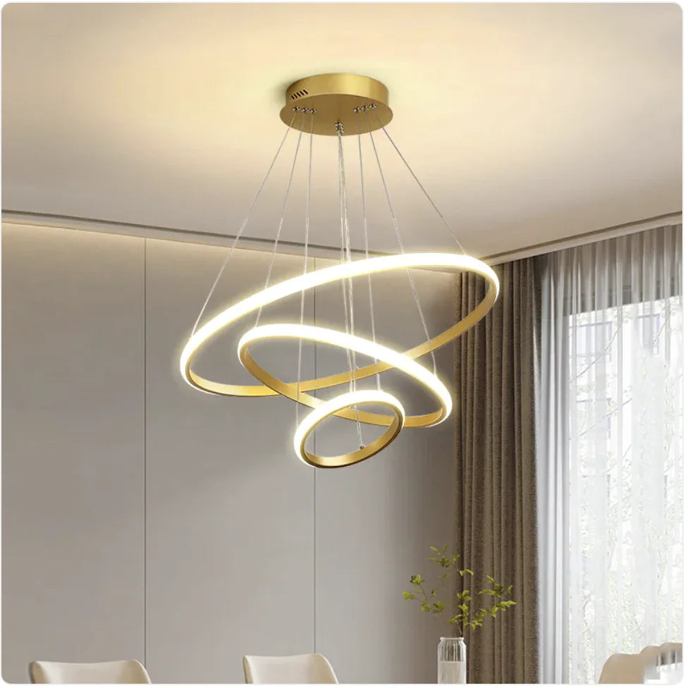 Sleek Smart LED Chandelier
