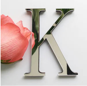 3D Acrylic Mirror Letter Wall Stickers for Decor