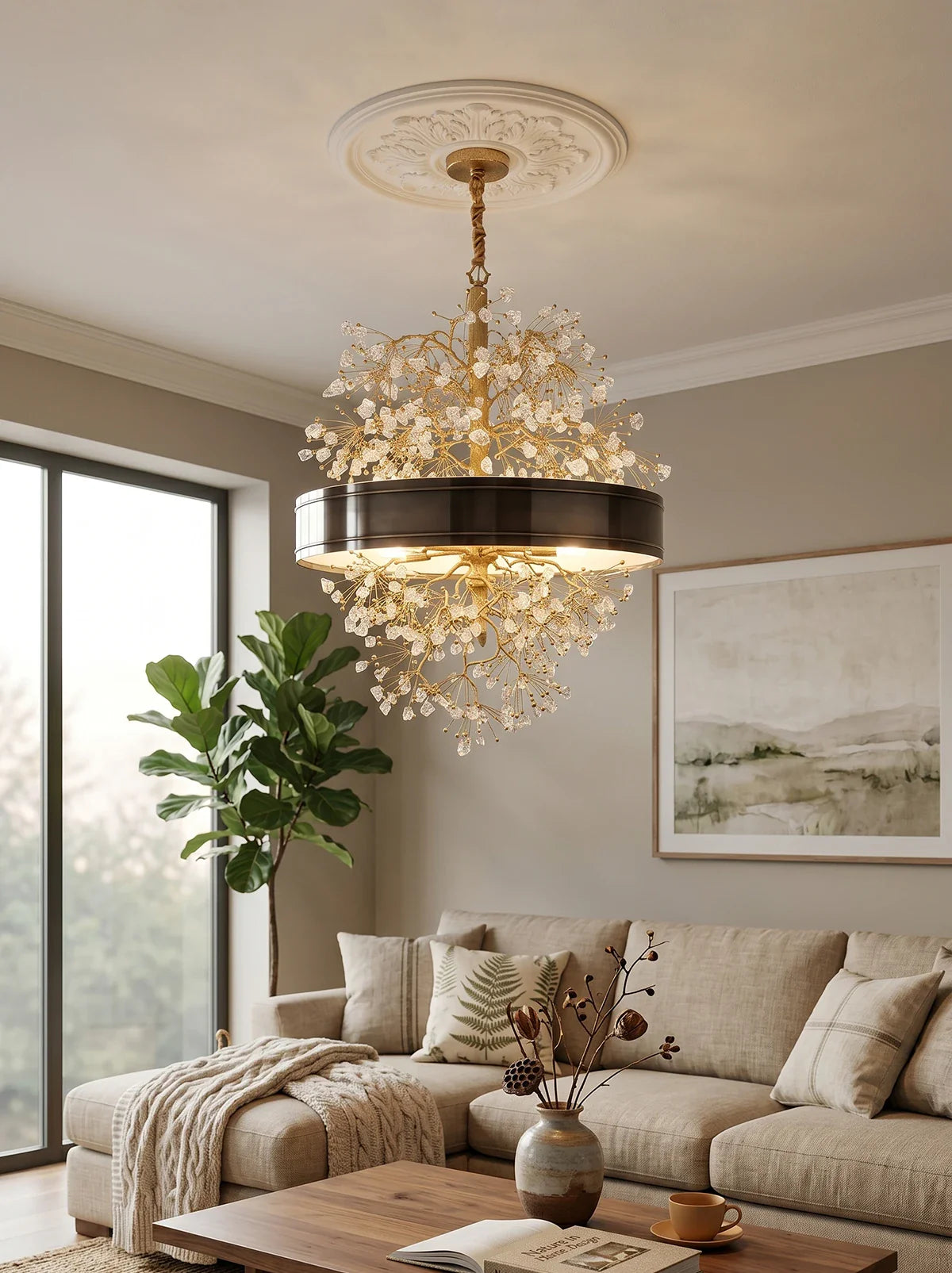Berry Branch Silhouette Chandelier