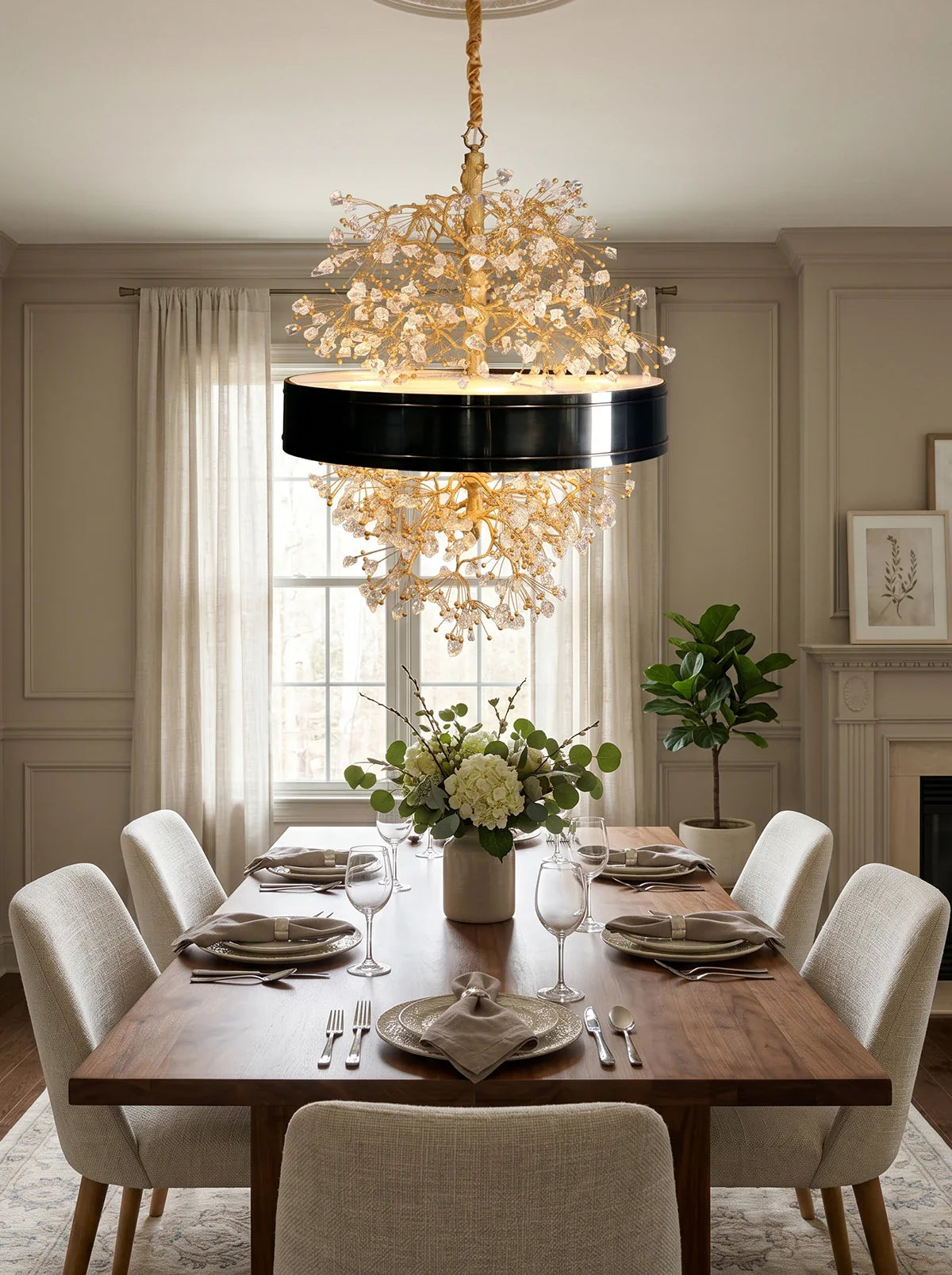 Berry Branch Silhouette Chandelier