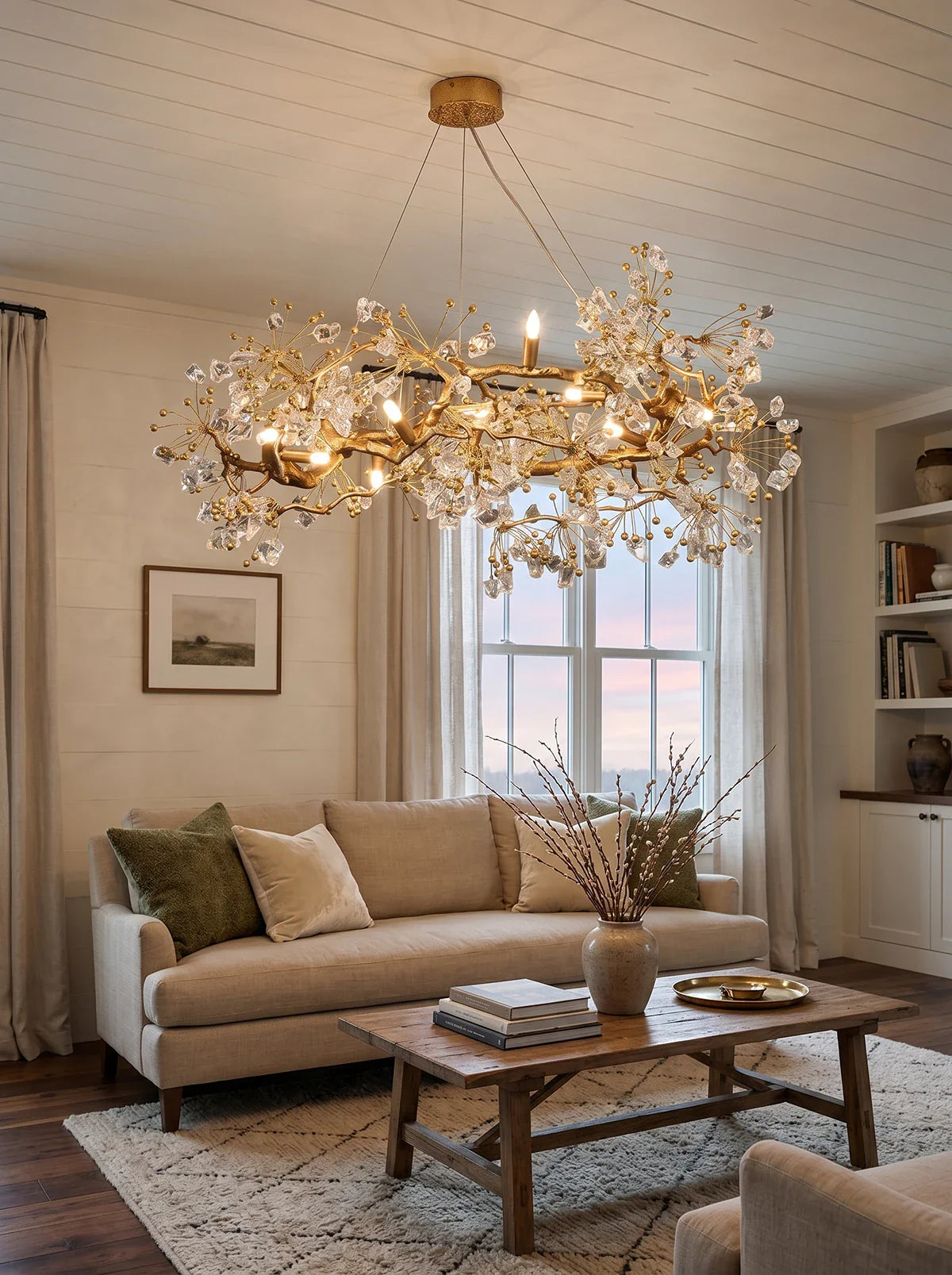 Berry Branch Silhouette Chandelier