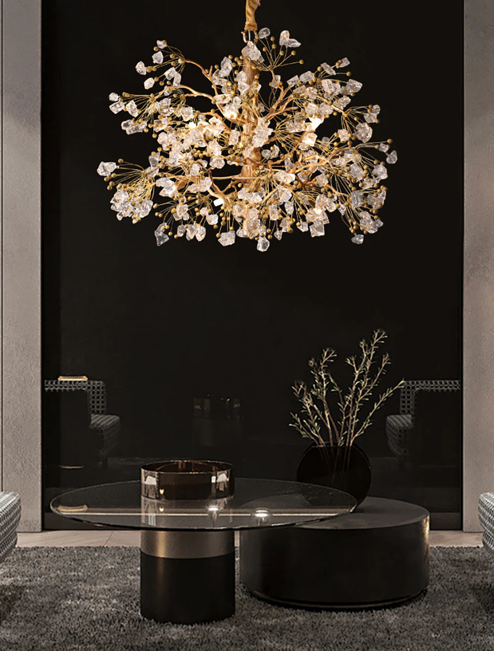 Berry Branch Silhouette Chandelier