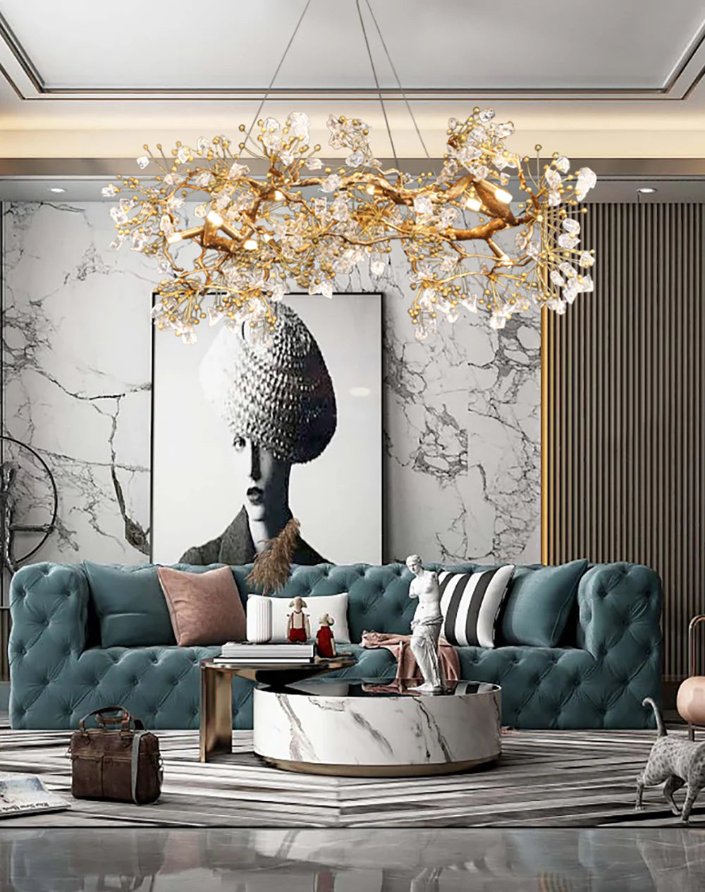 Berry Branch Silhouette Chandelier