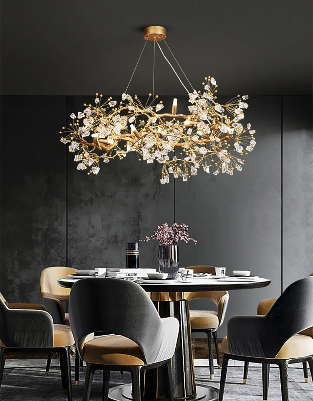 Berry Branch Silhouette Chandelier