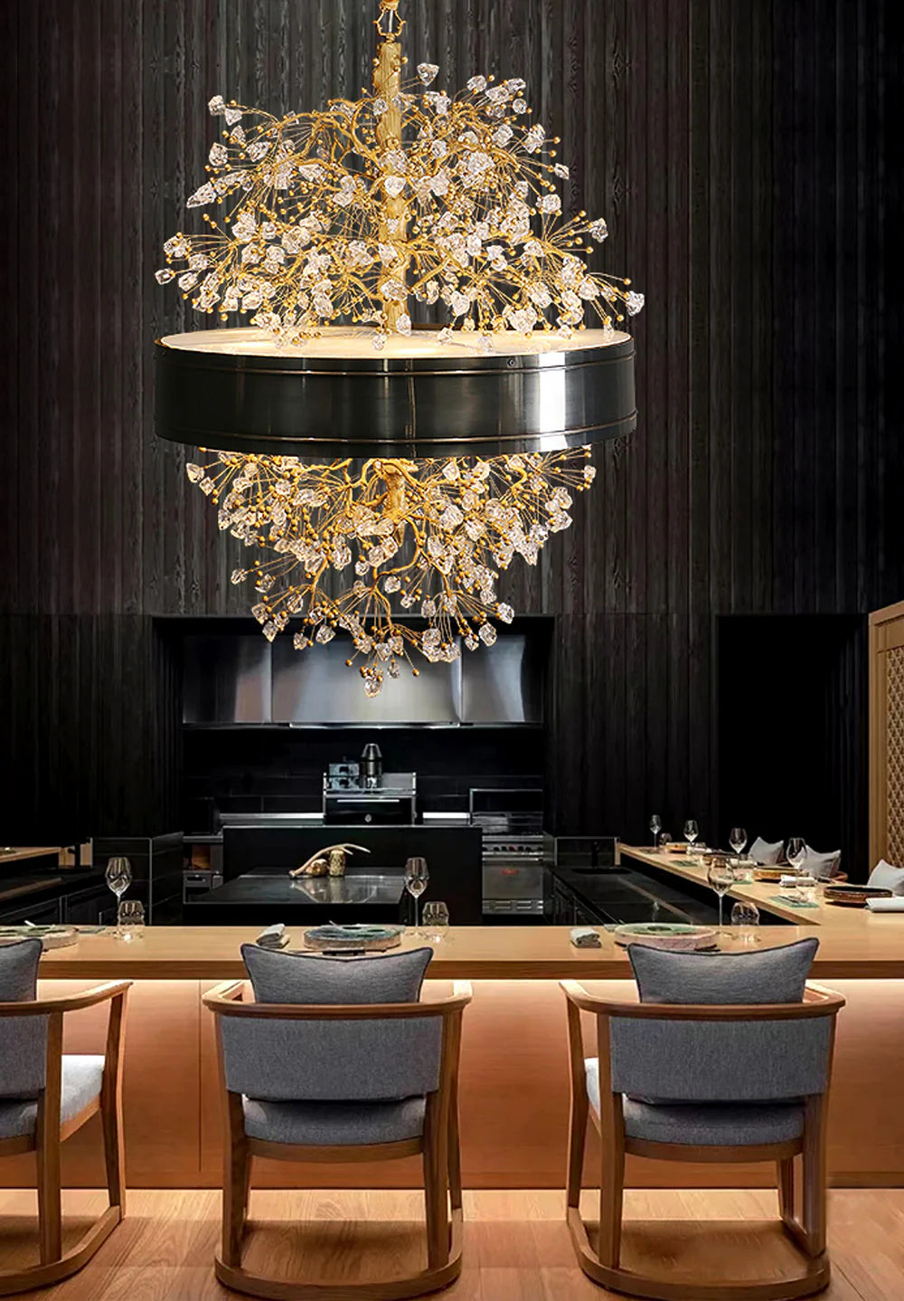 Berry Branch Silhouette Chandelier