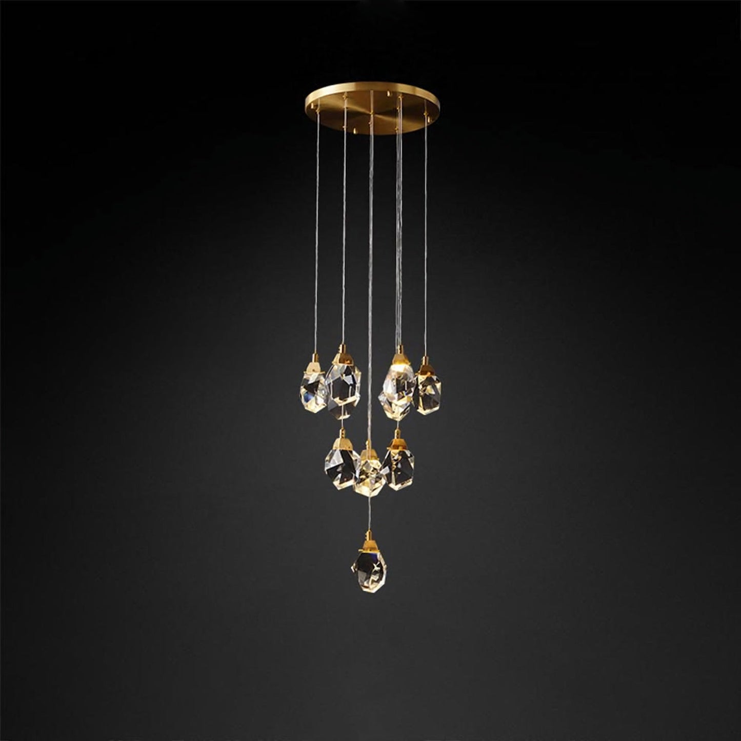 Prism Beam Glass Pendant