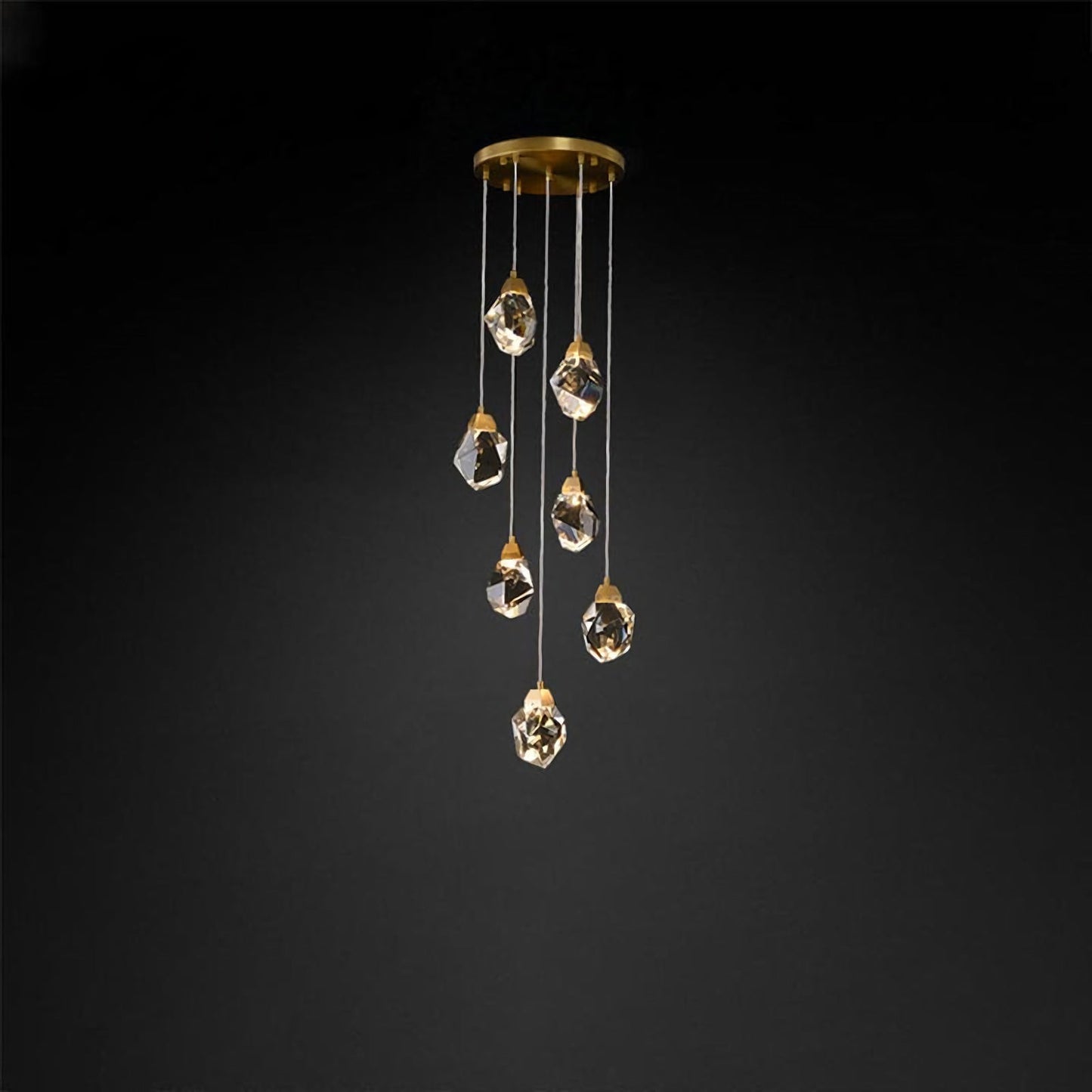 Prism Beam Glass Pendant
