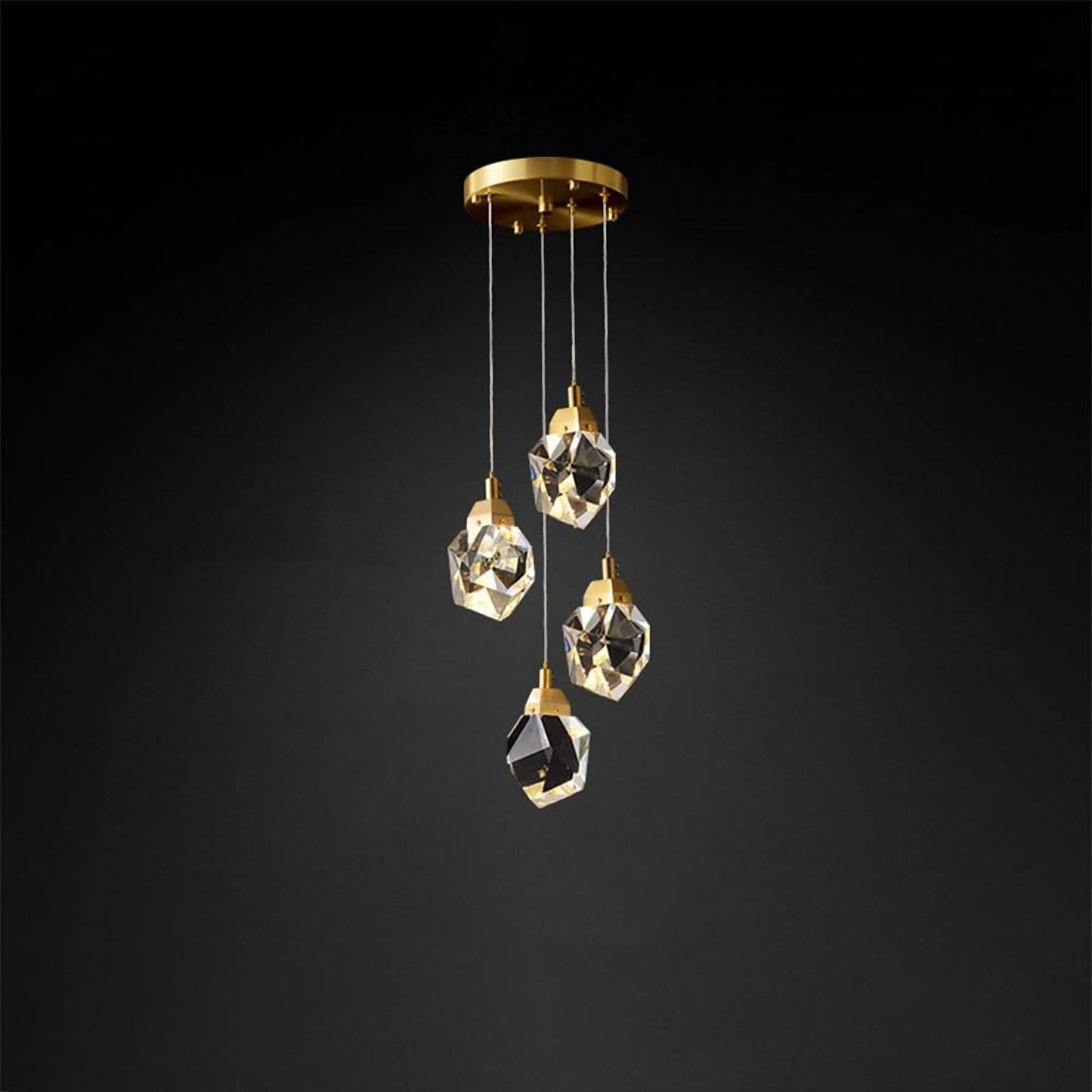 Prism Beam Glass Pendant