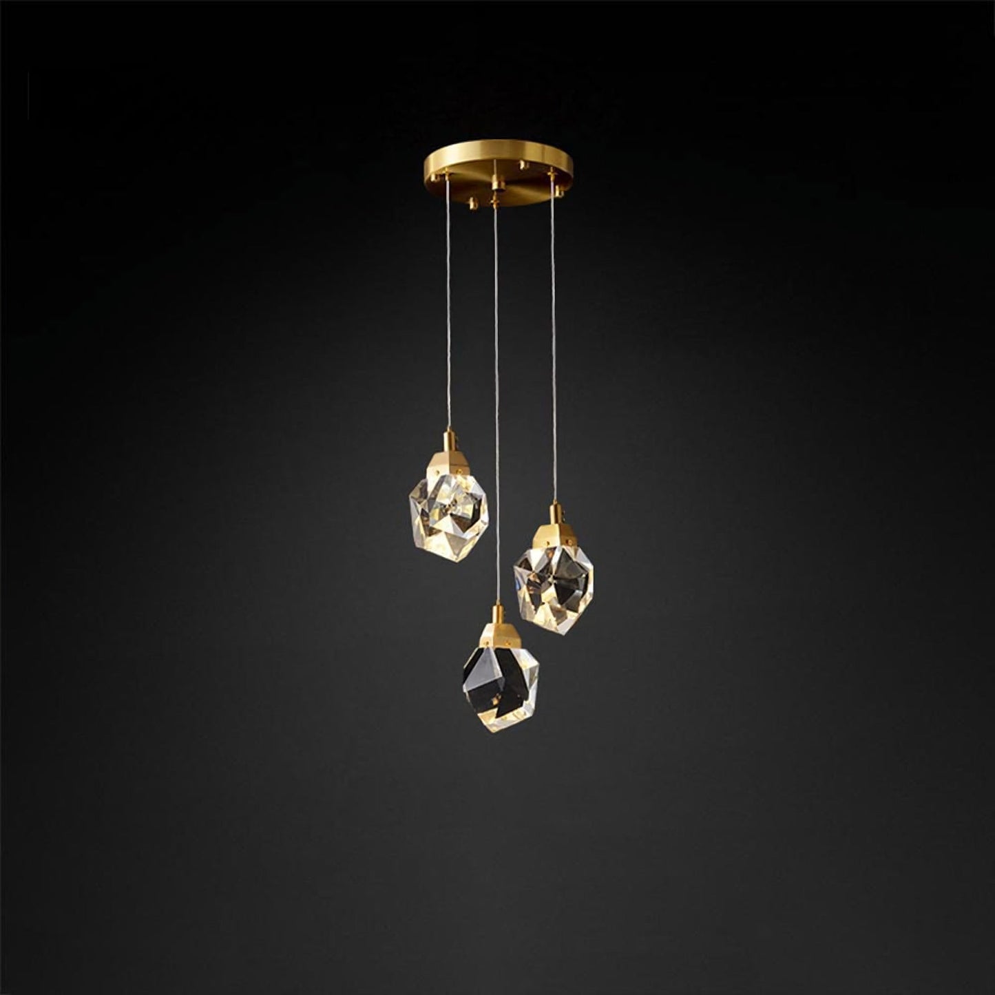 Prism Beam Glass Pendant