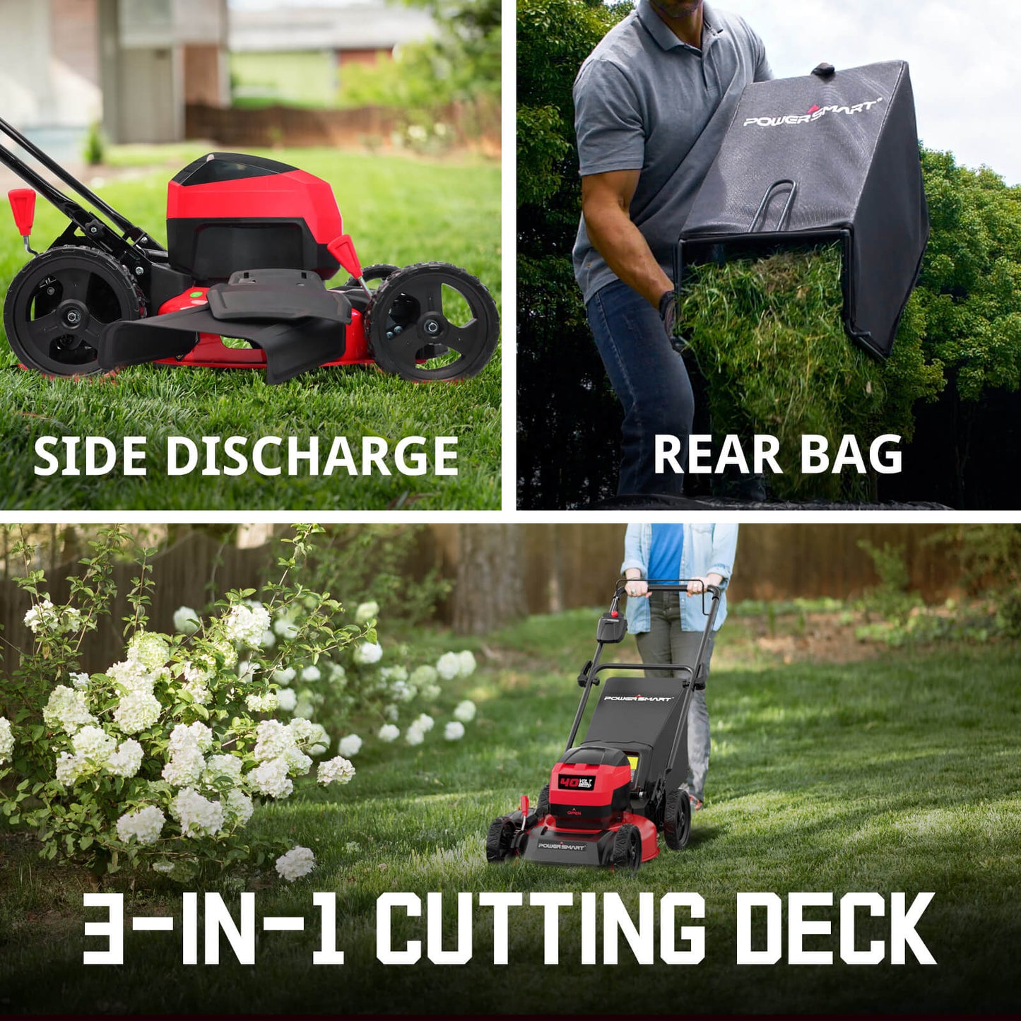 40V 17'' Cordless Lawn Mower & 40V Leaf Blower Combo Kit MB2480C