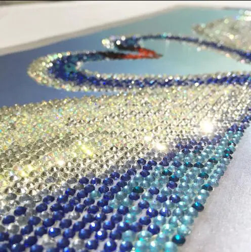 5D Diamond Painting - Swan Heart Wall Decor