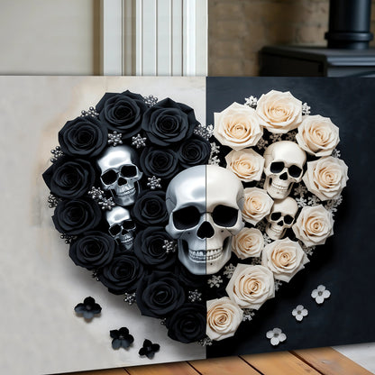 Skull & Flowers Abstract Study XIII Wall Art