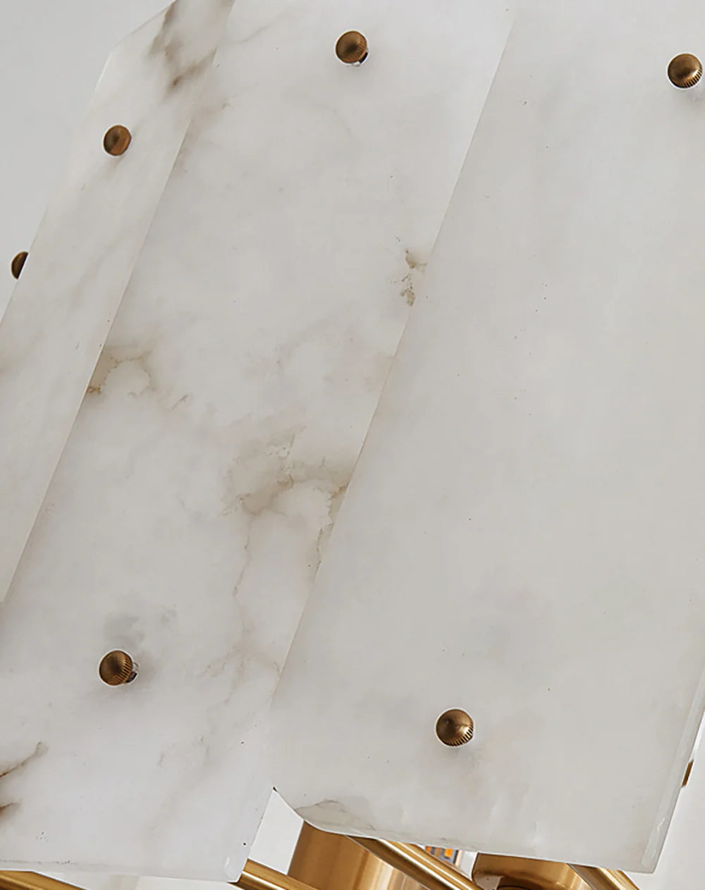 Contemporary Alabaster Round Pendant