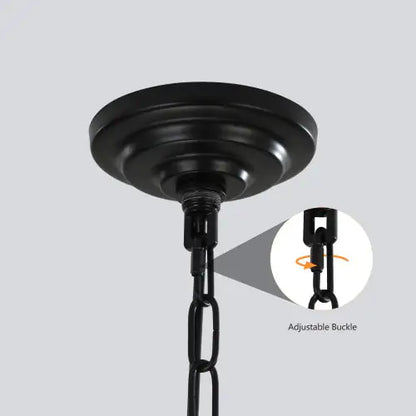 Black & Gold 8-Light Tiered Chandelier