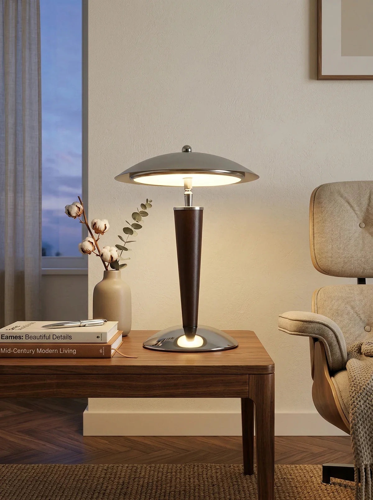 Dome‑Form Metal Table Lamp