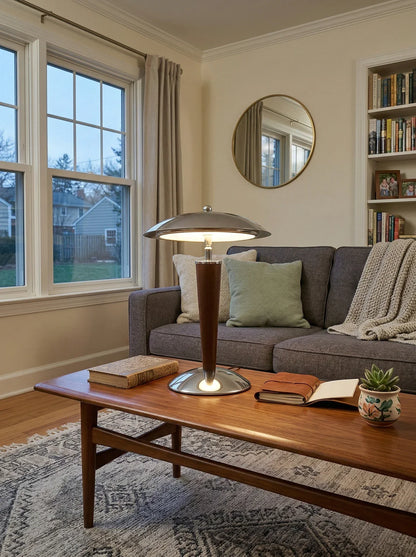 Dome‑Form Metal Table Lamp