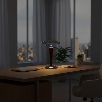 Dome‑Form Metal Table Lamp