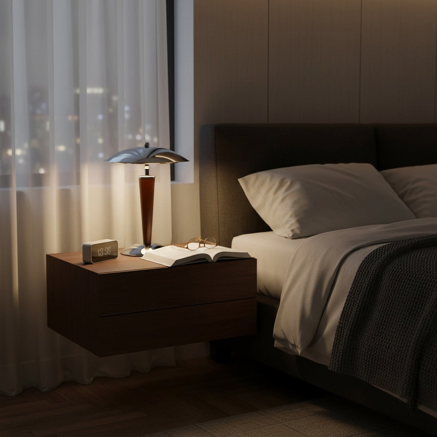 Dome‑Form Metal Table Lamp
