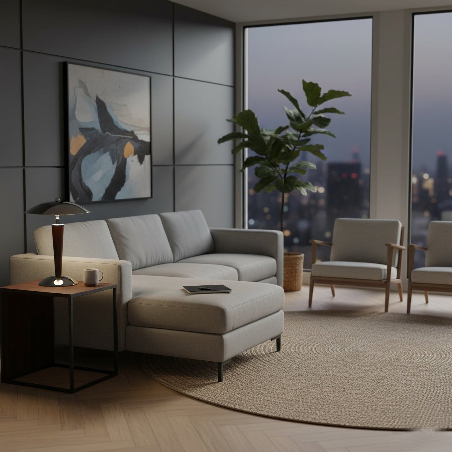 Dome‑Form Metal Table Lamp