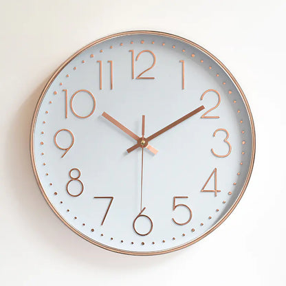 12-Inch Quartz Wall Clock with 3D Plastic Design