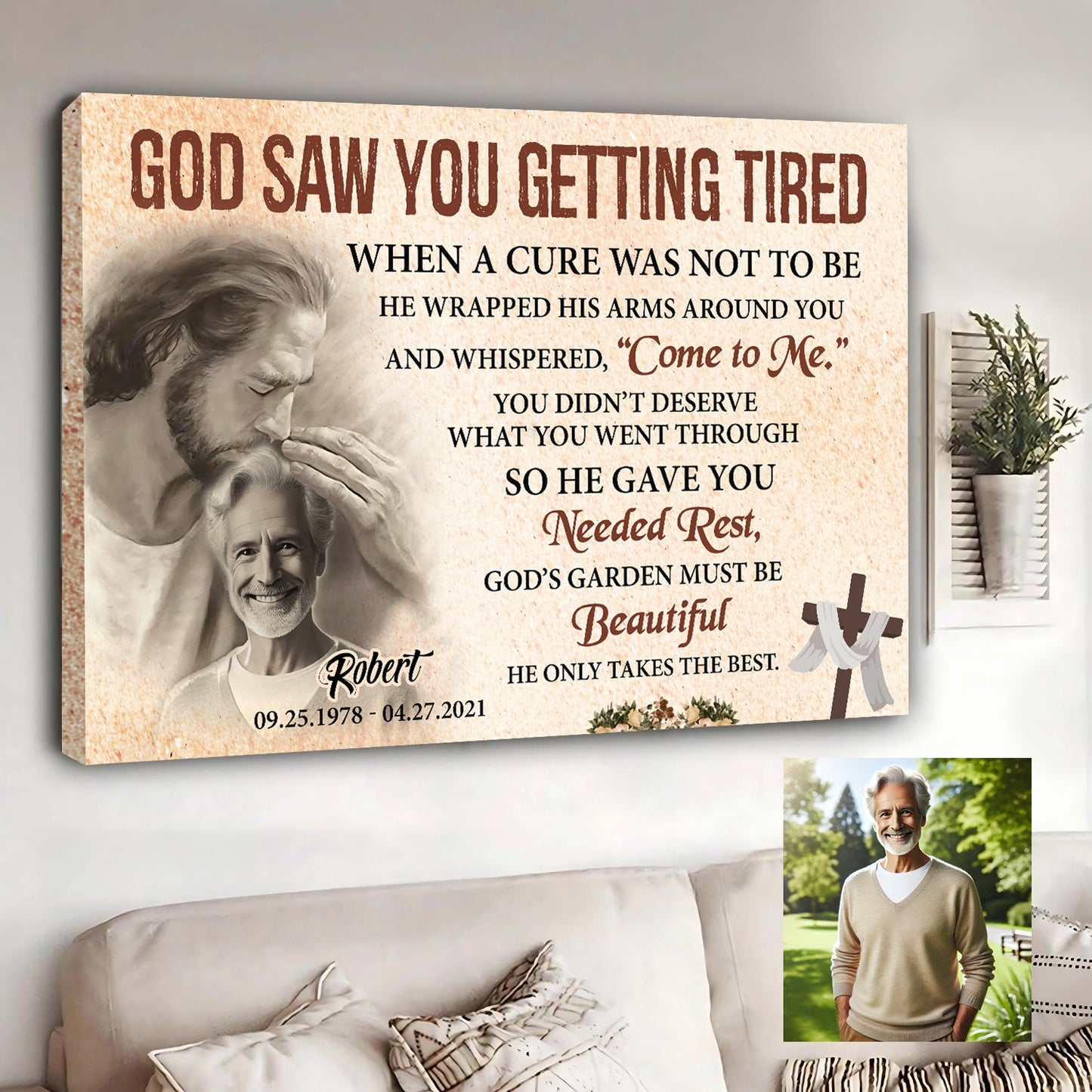 He Saw Your Weariness and Called You Home III Sign