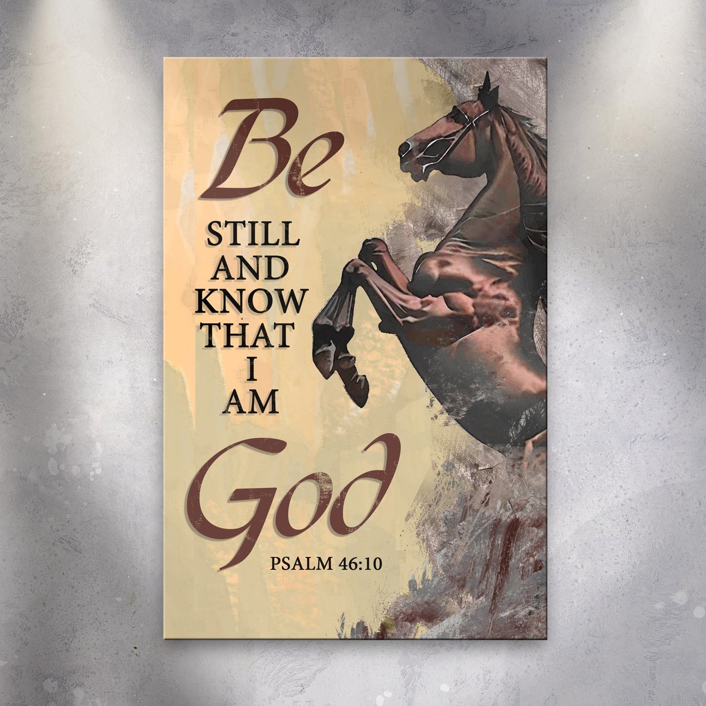 Be Still & Know – Psalm 46:10 V Wall Art