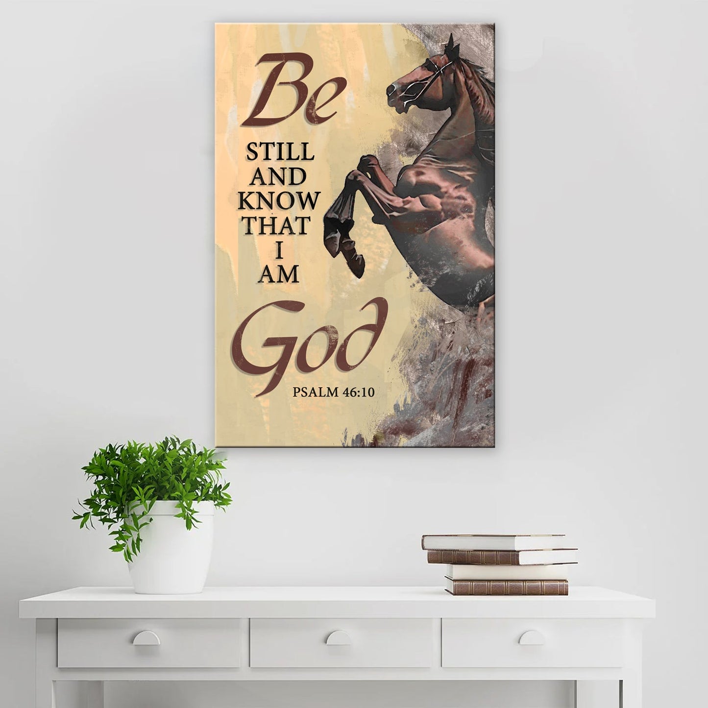 Be Still & Know – Psalm 46:10 V Wall Art