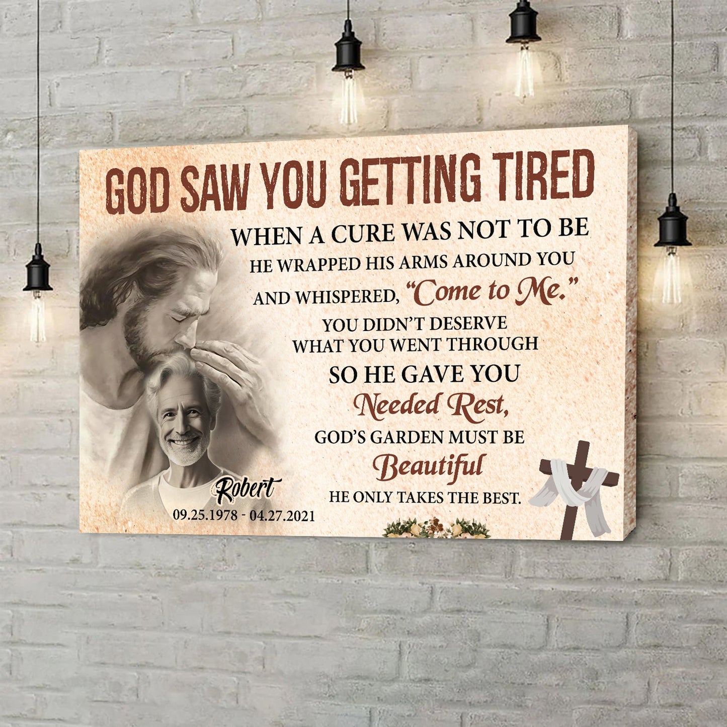 He Saw Your Weariness and Called You Home III Sign