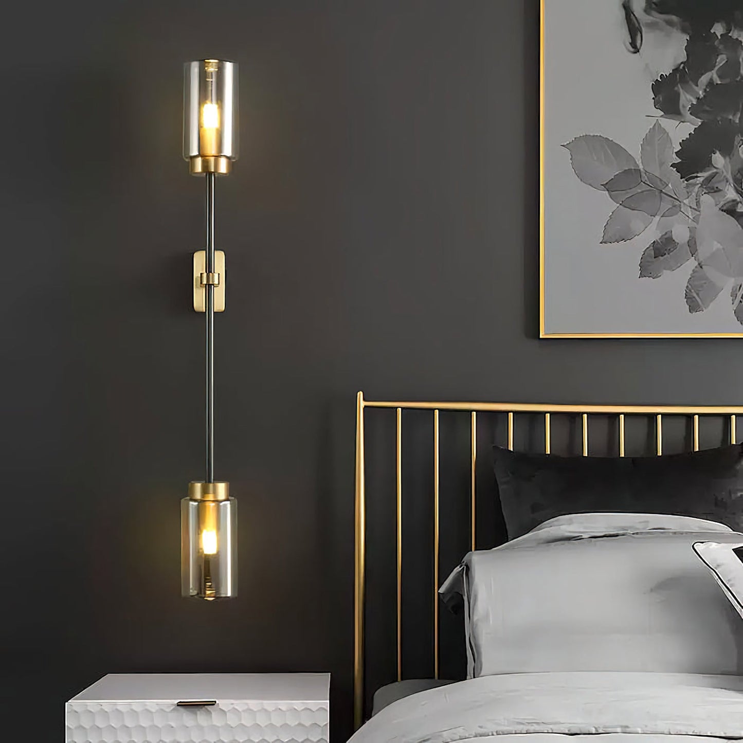 Linear Prism Glass Wall Light