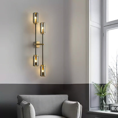 Linear Prism Glass Wall Light