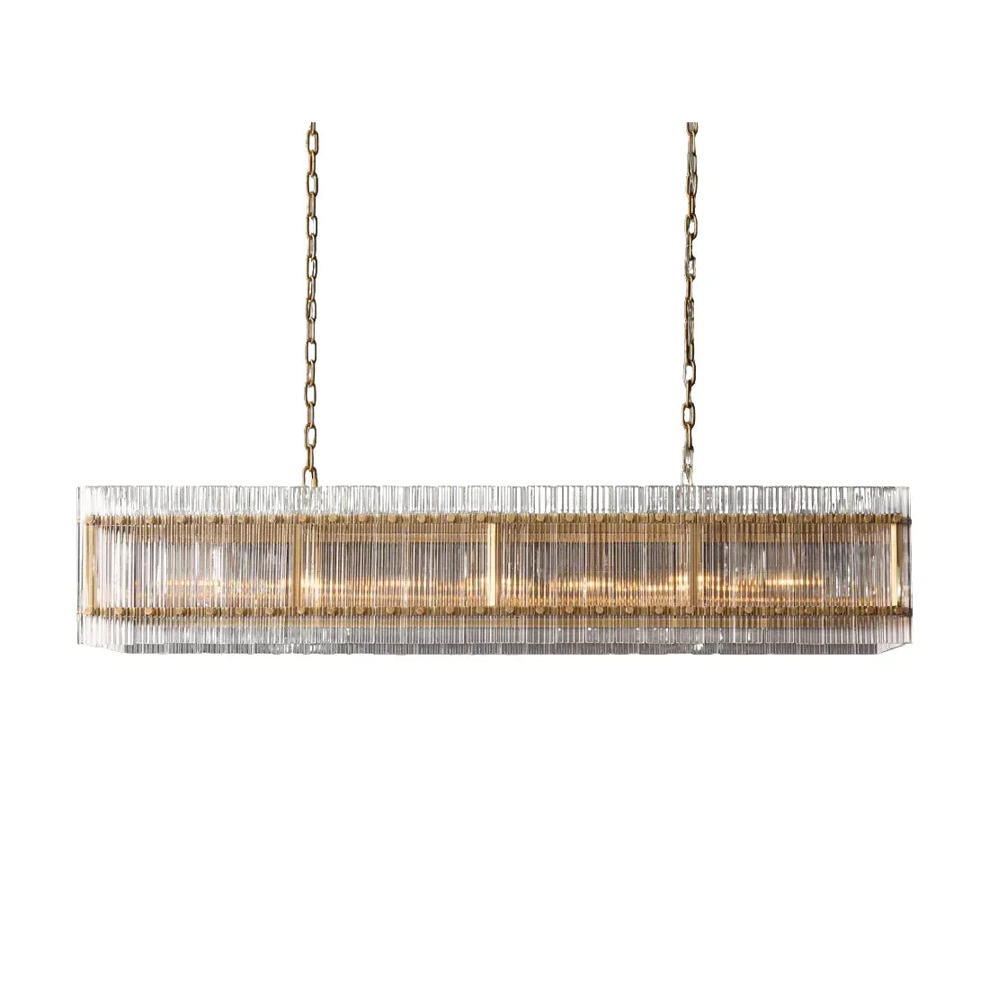 Star‑Form Murano Glass Tube Chandelier