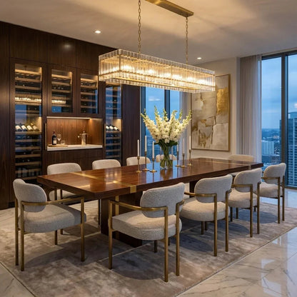 Star‑Form Murano Glass Tube Chandelier